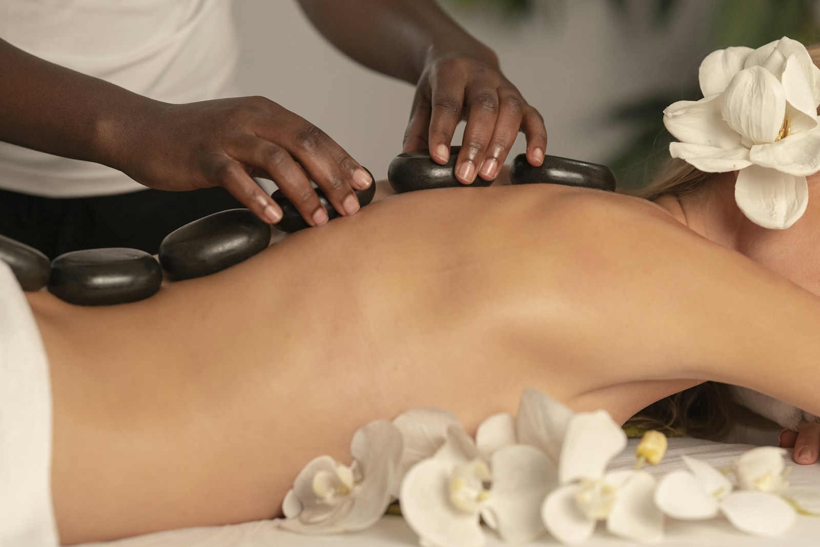 Natural stones illustrating a calm studio atmosphere